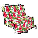 White Tropical Watermelon Pattern Print Pet Car Back Seat Cover