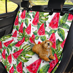 White Tropical Watermelon Pattern Print Pet Car Back Seat Cover