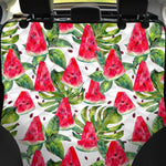 White Tropical Watermelon Pattern Print Pet Car Back Seat Cover