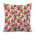 White Tropical Watermelon Pattern Print Pillow Cover