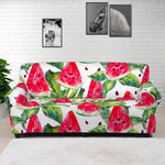 White Tropical Watermelon Pattern Print Sofa Cover