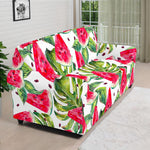 White Tropical Watermelon Pattern Print Sofa Cover