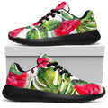White Tropical Watermelon Pattern Print Walking Shoes