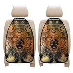 Wiccan Girl And Magical Moon Print Car Seat Organizers