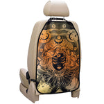 Wiccan Girl And Magical Moon Print Car Seat Organizers