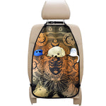 Wiccan Girl And Magical Moon Print Car Seat Organizers