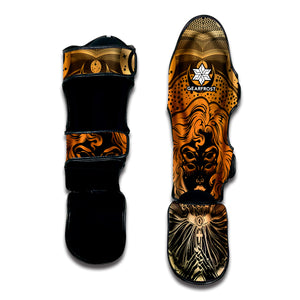 Wiccan Girl And Magical Moon Print Muay Thai Shin Guard