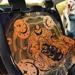 Wiccan Girl And Magical Moon Print Pet Car Back Seat Cover