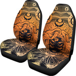 Wiccan Girl And Magical Moon Print Universal Fit Car Seat Covers