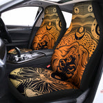 Wiccan Girl And Magical Moon Print Universal Fit Car Seat Covers