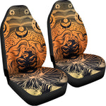 Wiccan Girl And Magical Moon Print Universal Fit Car Seat Covers