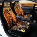 Wiccan Girl And Magical Moon Print Universal Fit Car Seat Covers