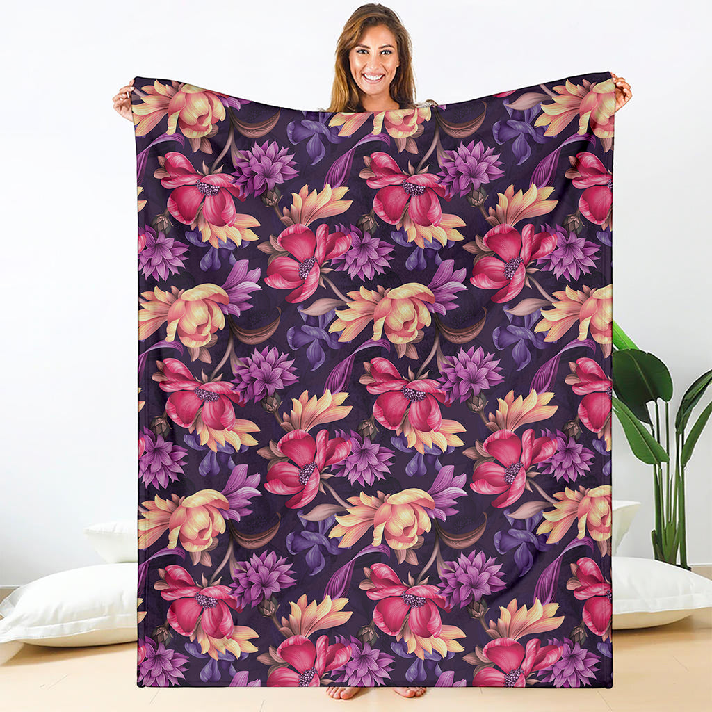 Wild Flower Print Blanket