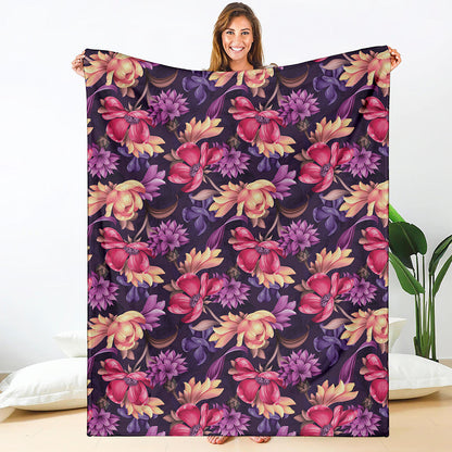 Wild Flower Print Blanket