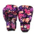 Wild Flower Print Boxing Gloves