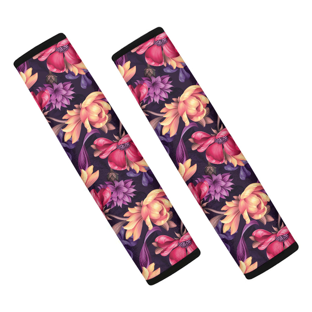 Wild Flower Print Car Seat Belt Covers