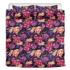 Wild Flower Print Duvet Cover Bedding Set