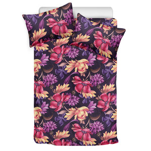 Wild Flower Print Duvet Cover Bedding Set