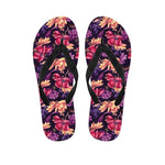 Wild Flower Print Flip Flops