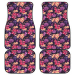 Wild Flower Print Front and Back Car Floor Mats
