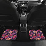 Wild Flower Print Front and Back Car Floor Mats
