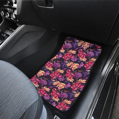 Wild Flower Print Front Car Floor Mats