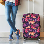 Wild Flower Print Luggage Cover