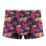 Wild Flower Print Men's Boxer Briefs