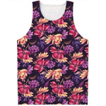 Wild Flower Print Men's Tank Top