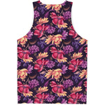 Wild Flower Print Men's Tank Top