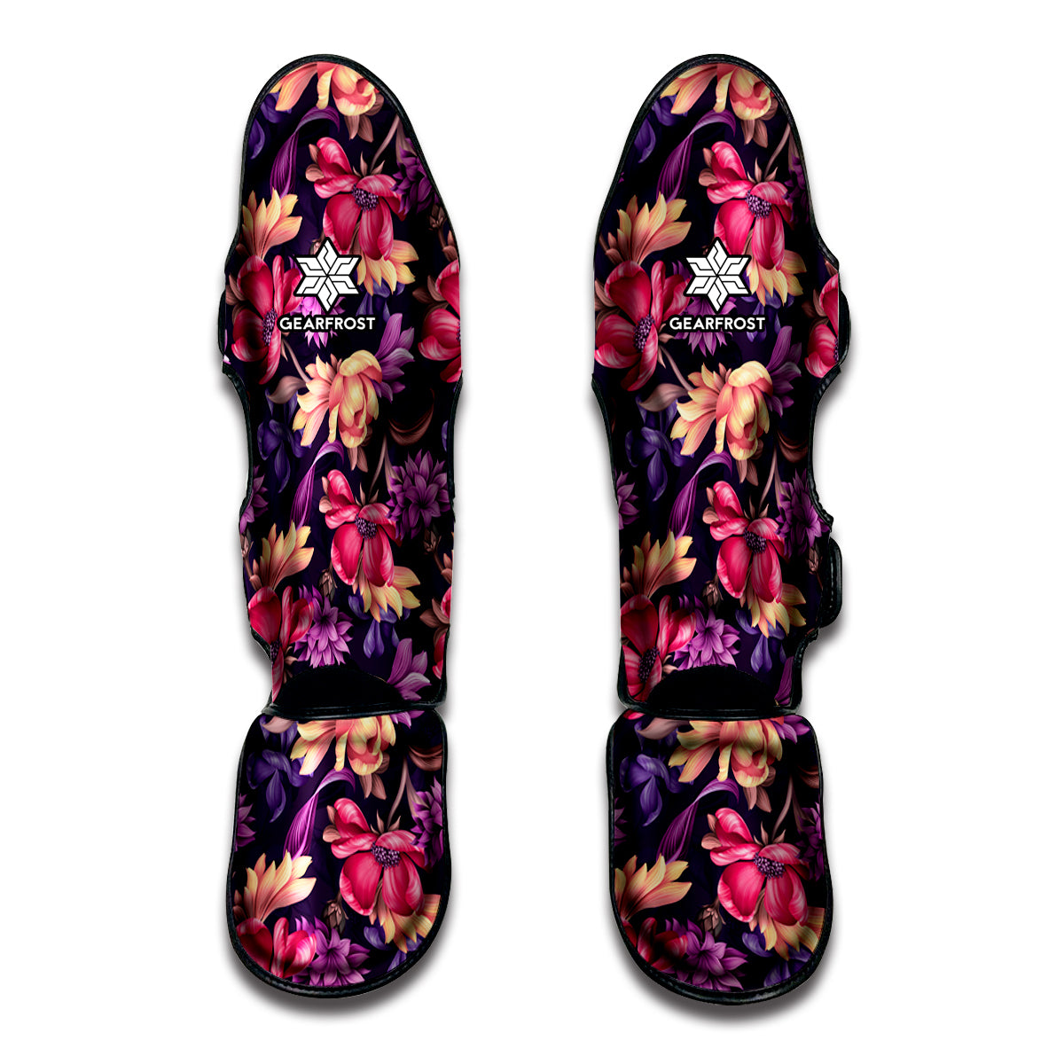 Wild Flower Print Muay Thai Shin Guard