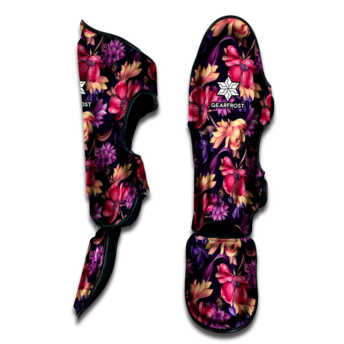 Wild Flower Print Muay Thai Shin Guard