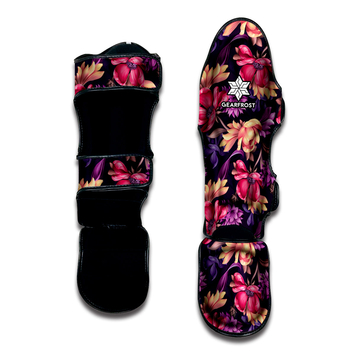 Wild Flower Print Muay Thai Shin Guard