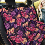 Wild Flower Print Pet Car Back Seat Cover