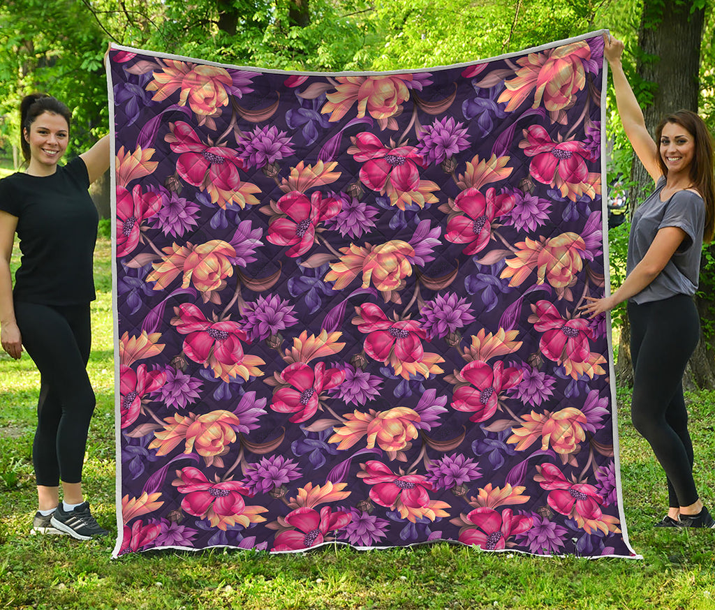 Wild Flower Print Quilt