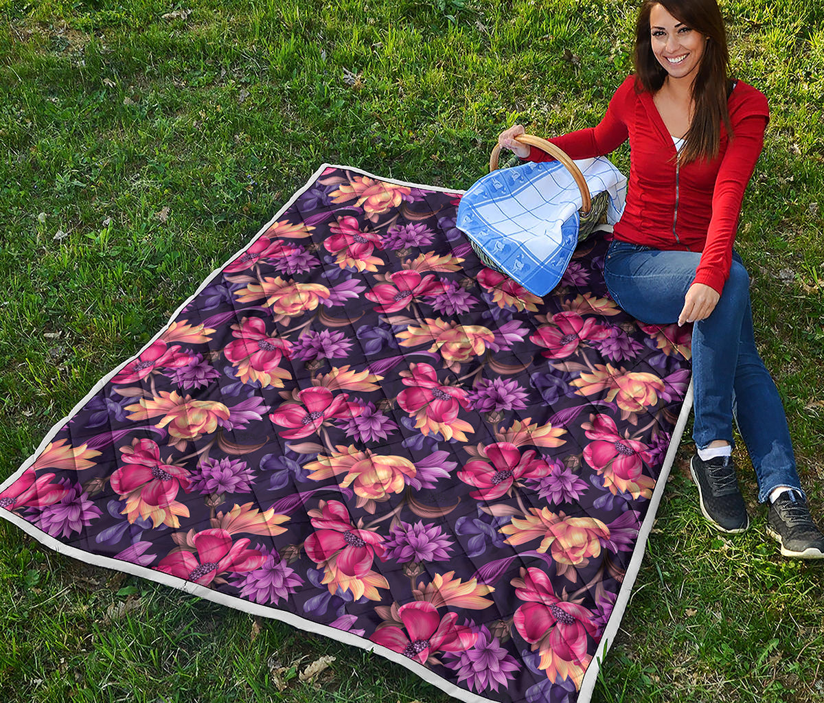 Wild Flower Print Quilt