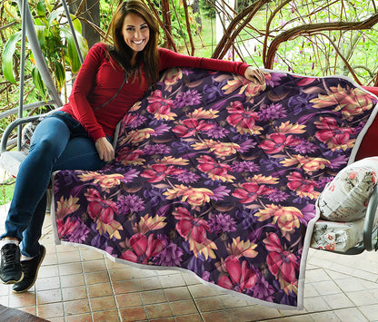 Wild Flower Print Quilt