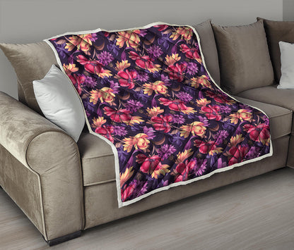Wild Flower Print Quilt