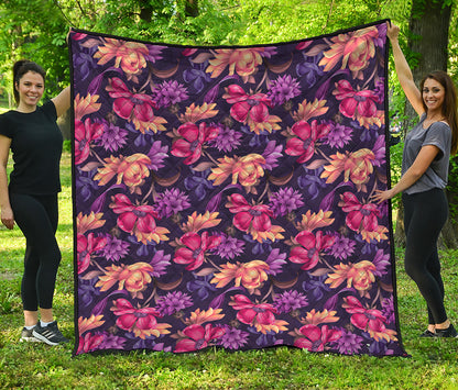 Wild Flower Print Quilt