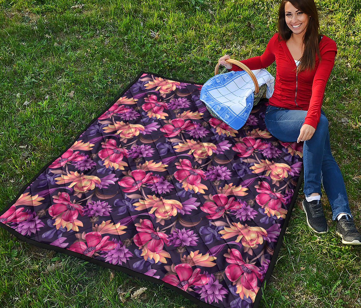 Wild Flower Print Quilt