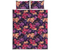 Wild Flower Print Quilt Bed Set