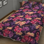Wild Flower Print Quilt Bed Set