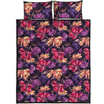 Wild Flower Print Quilt Bed Set