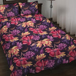Wild Flower Print Quilt Bed Set