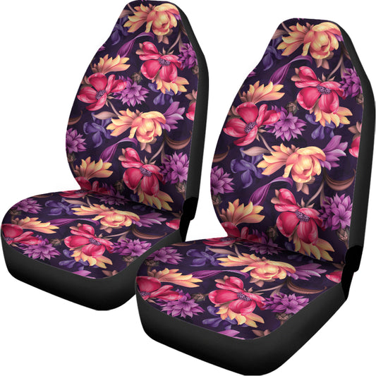 Wild Flower Print Universal Fit Car Seat Covers