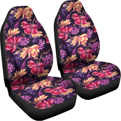 Wild Flower Print Universal Fit Car Seat Covers