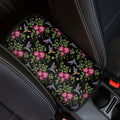 Wild Flowers And Hummingbird Print Car Center Console Cover