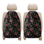 Wild Flowers And Hummingbird Print Car Seat Organizers