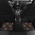 Wild Flowers And Hummingbird Print Front and Back Car Floor Mats