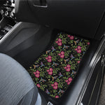 Wild Flowers And Hummingbird Print Front Car Floor Mats